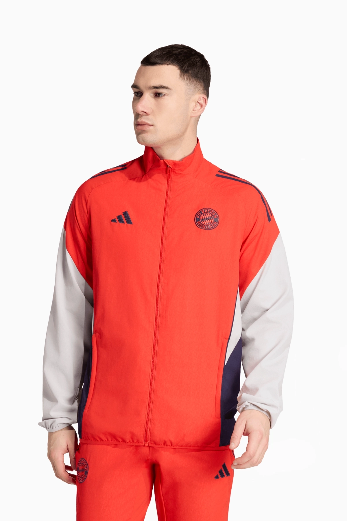 Kurtka adidas FC Bayern 25/26 Competition Presentation - Czerwony