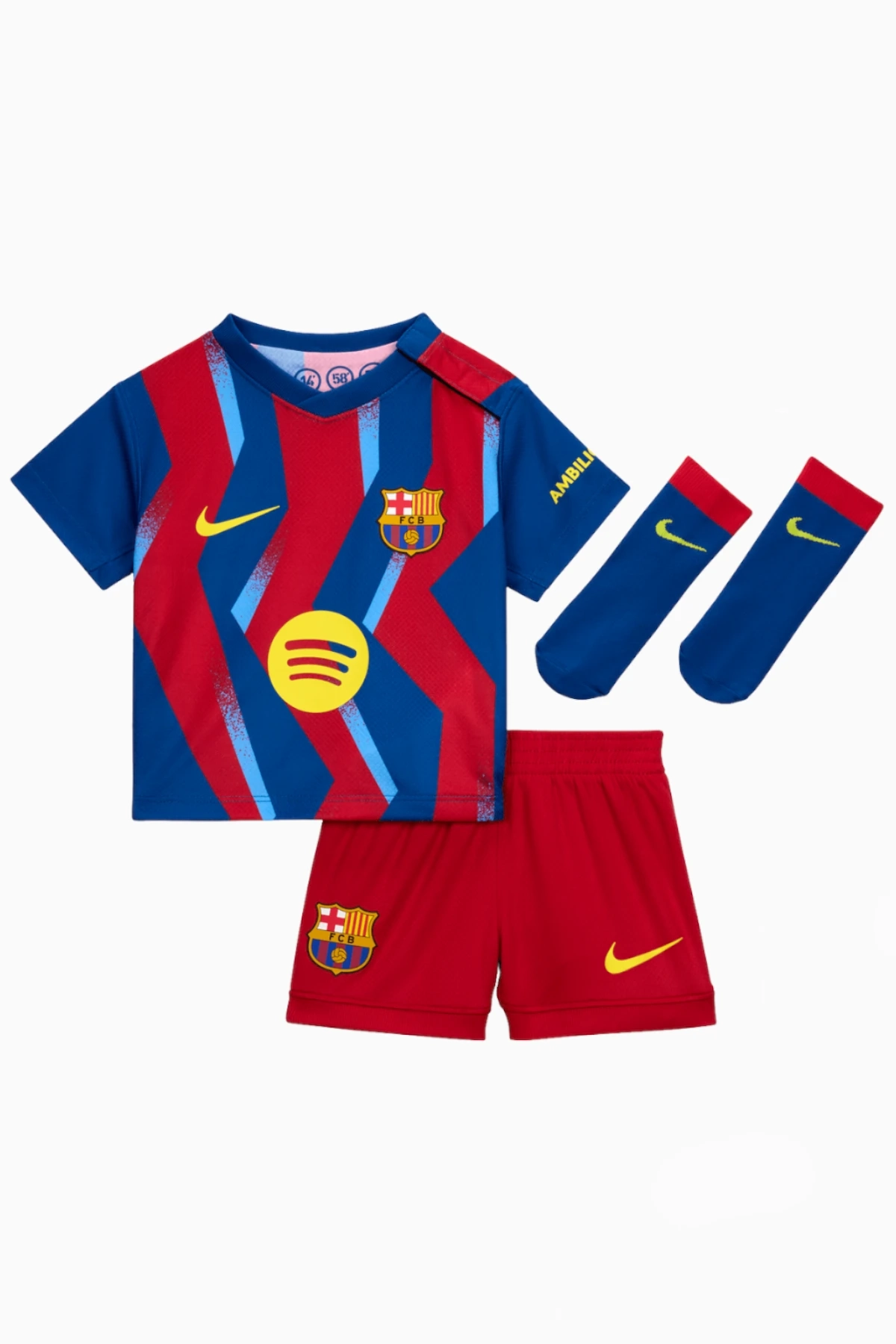 Komplet Nike FC Barcelona 25/26 Czwarty Stadium Małe dzieci