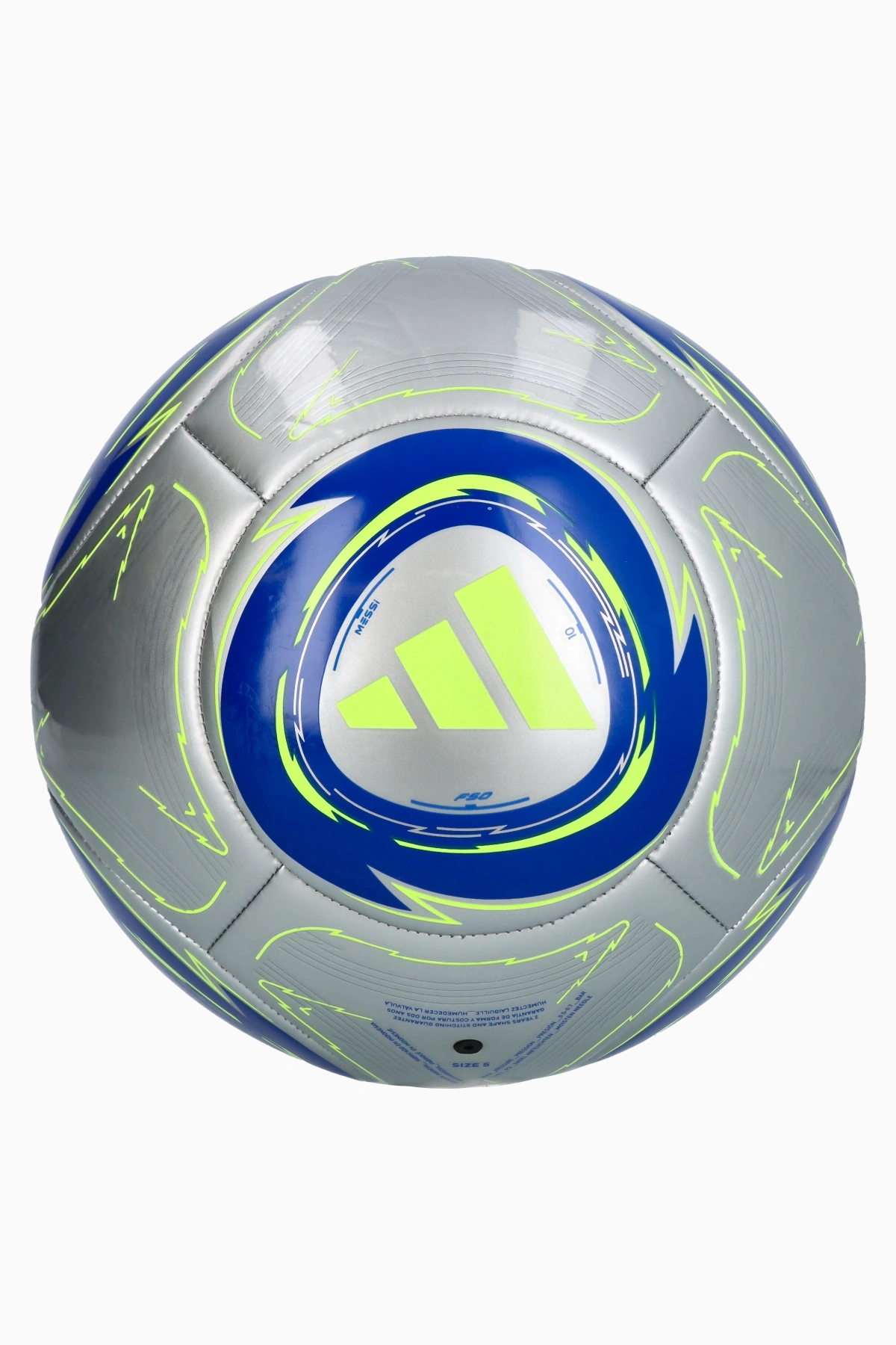 Piłka adidas Messi Club rozmiar 5 - Srebrny