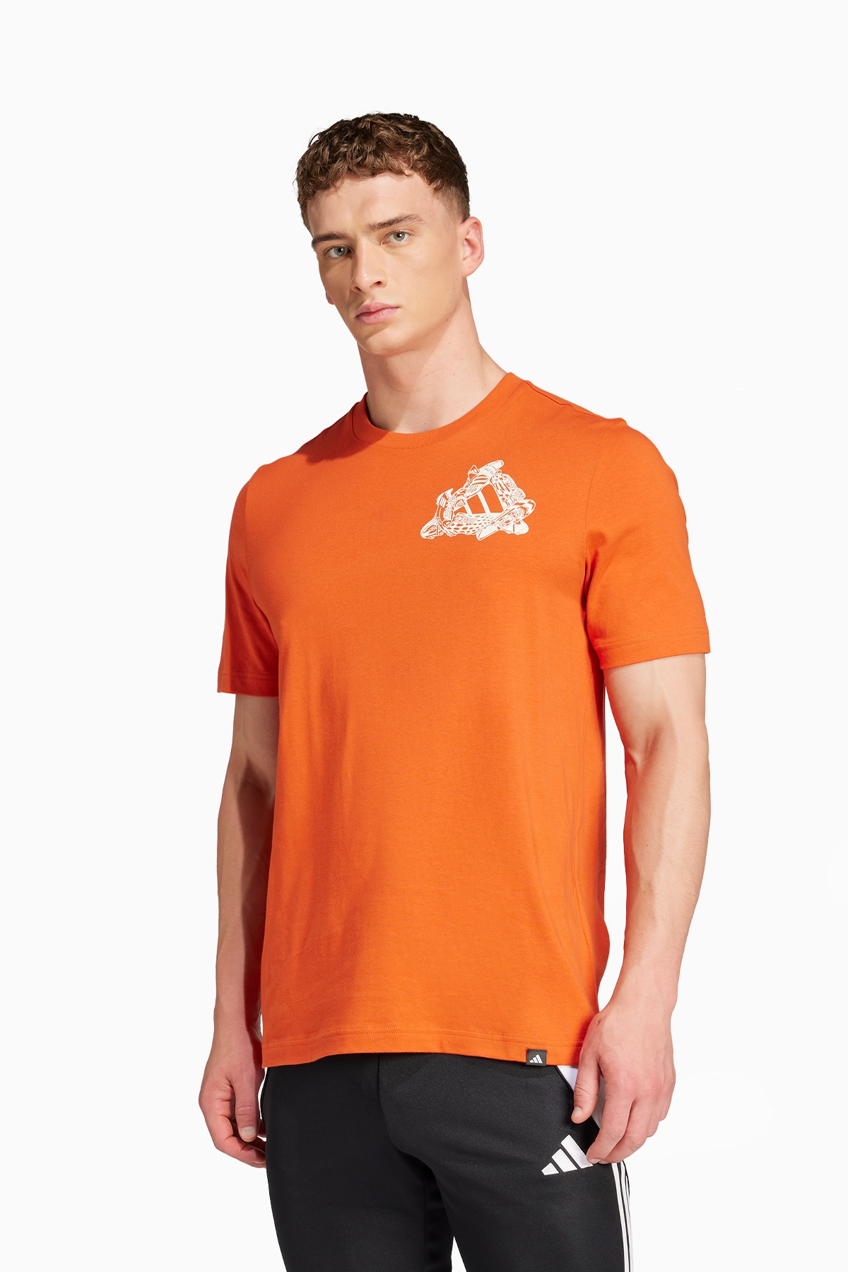 Koszulka adidas Football Kicks Graphic - Pomarańczowy