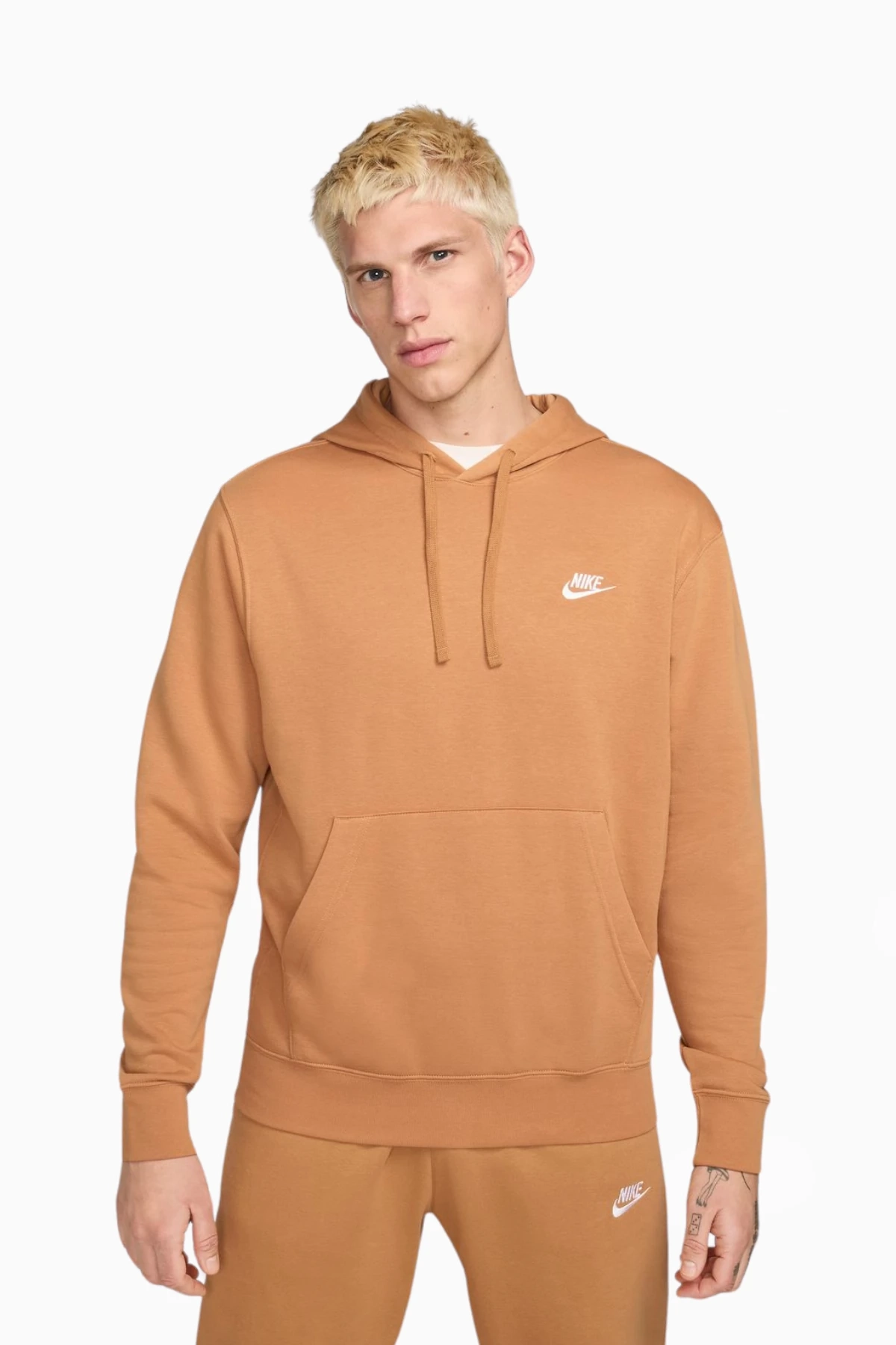 Bluza z kapturem Nike Sportswear Club Fleece - Beżowy