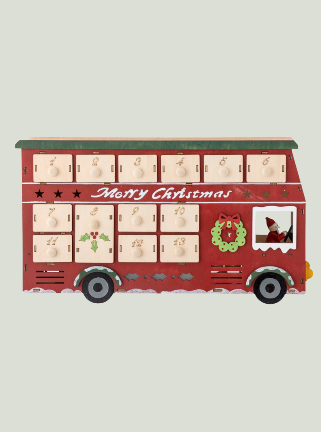 Kalendarz Edward z podświetleniem, czerwony Bloomingville