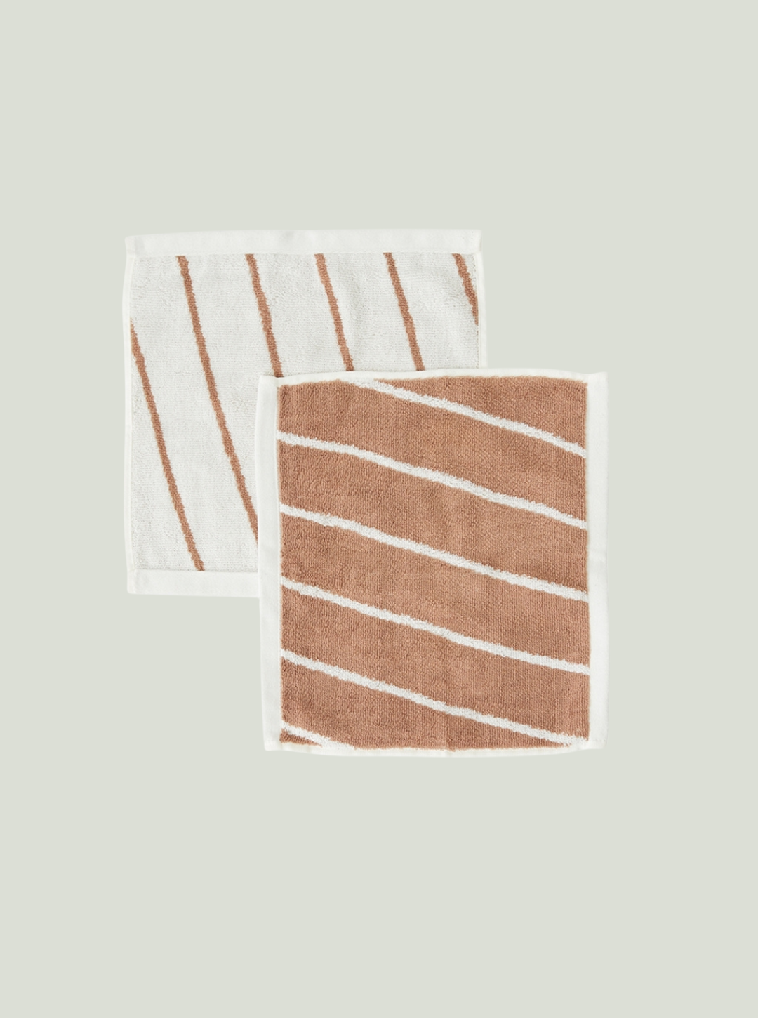 Ręcznik Raita Cloud / Caramel zestaw 2 sztuk - 30x30 cm OYOY Living