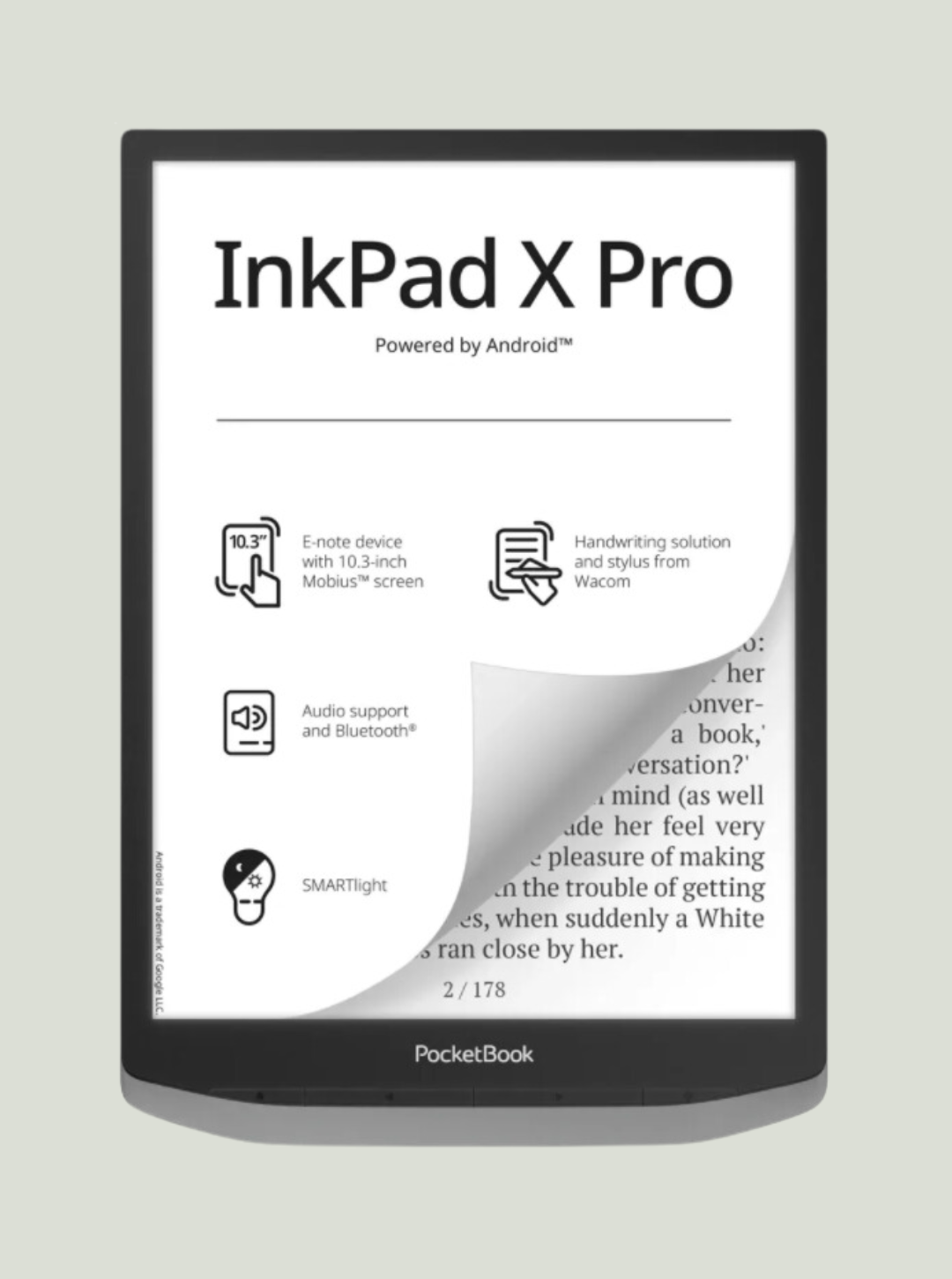 Czytnik e-booków - PocketBook InkPad X Pro mist gray