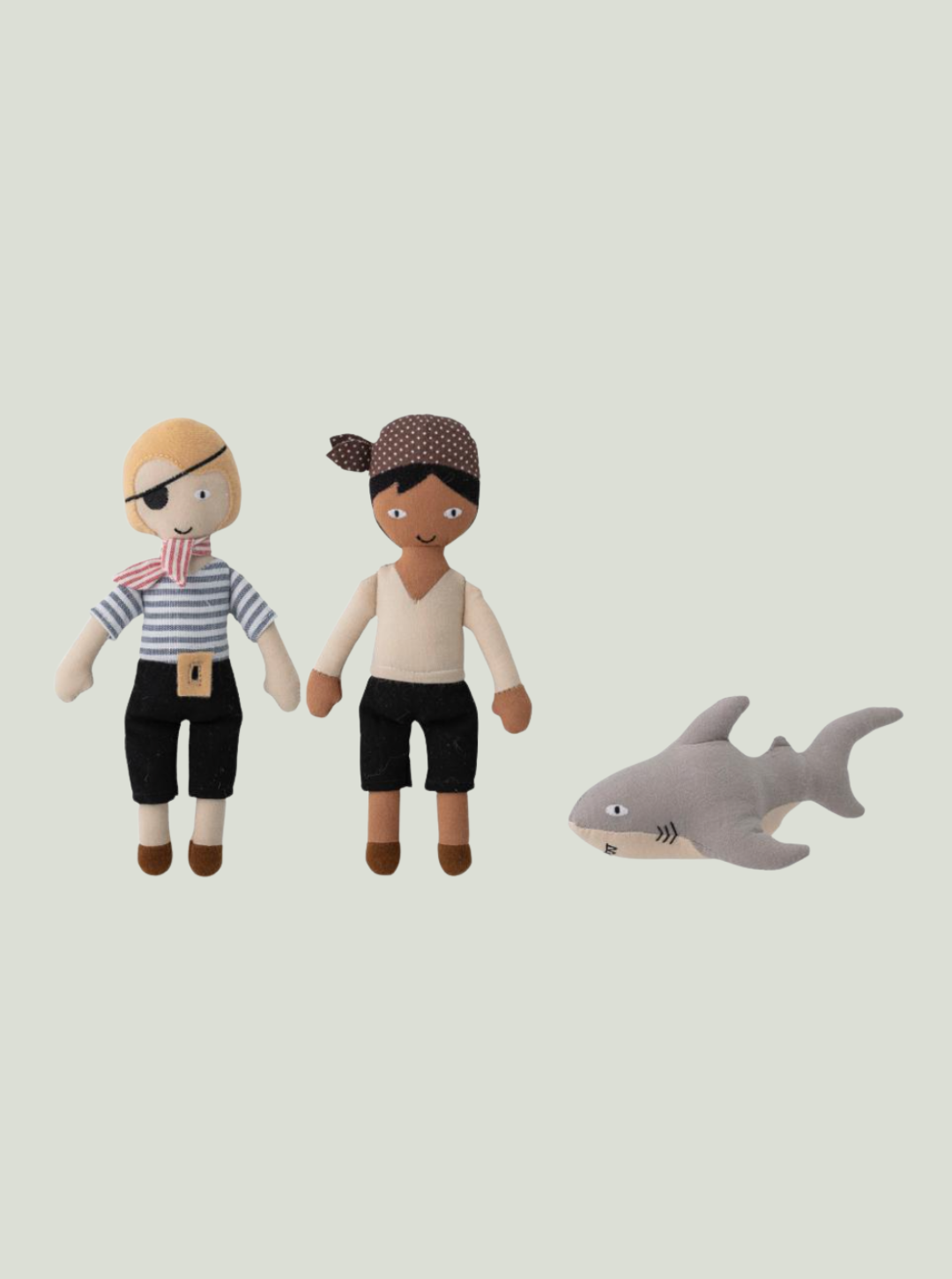 Lalka Mio, niebieska, bawełniana, bawełniana Bloomingville MINI - zestaw 3 sztuk