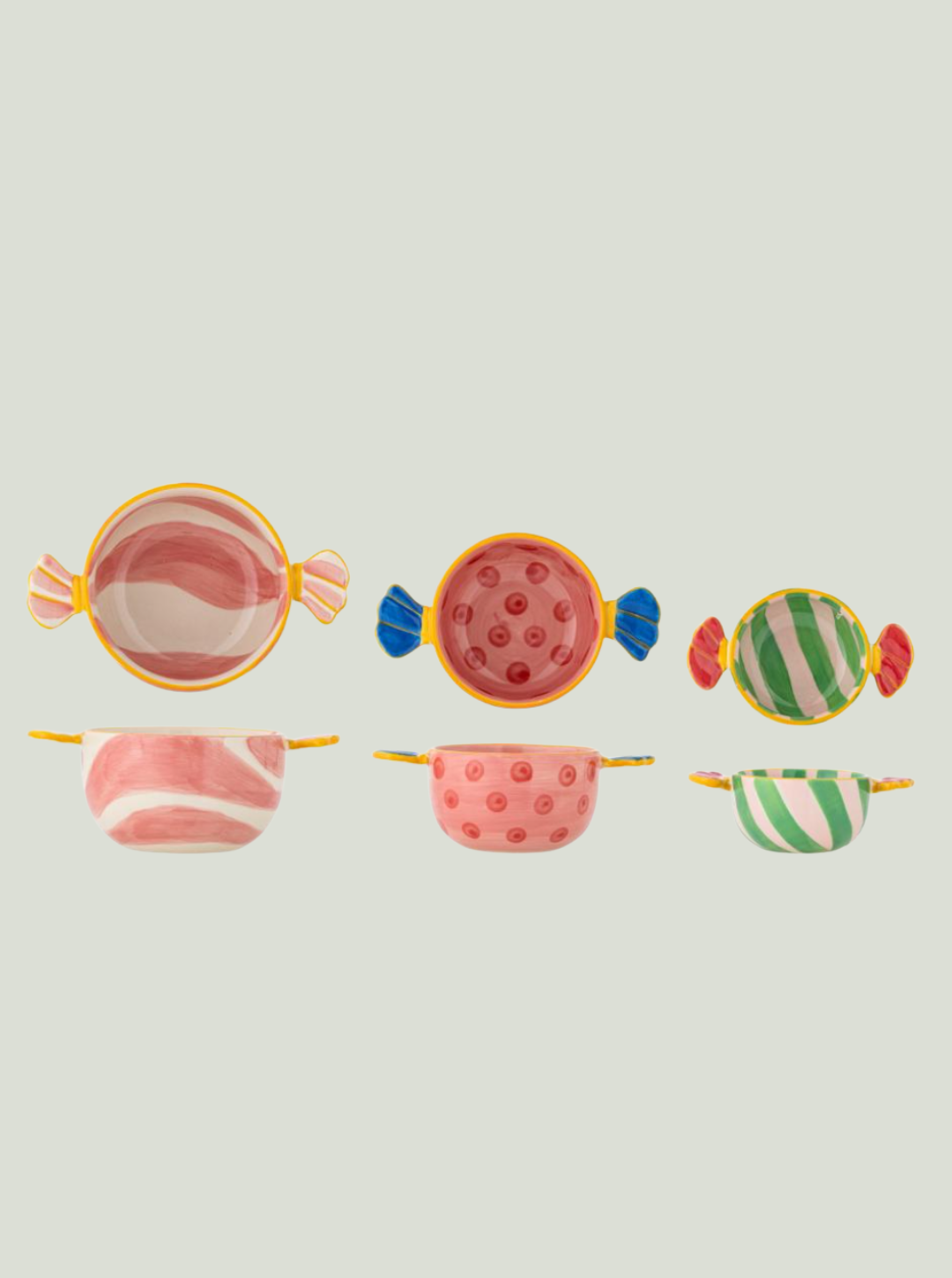 Miska Caramella, Róża, Kamionka Bloomingville MINI zestaw 3 sztuk