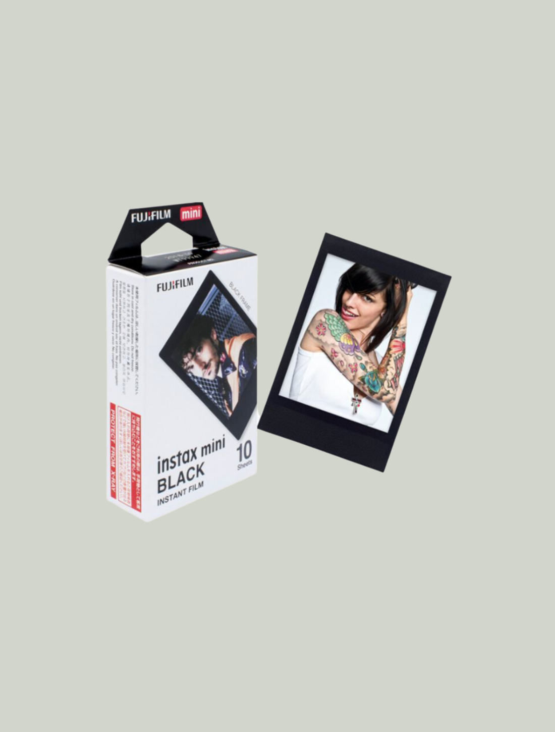 Wkłady Fujifilm Instax Mini Film Czarna Ramka 10 sztuk