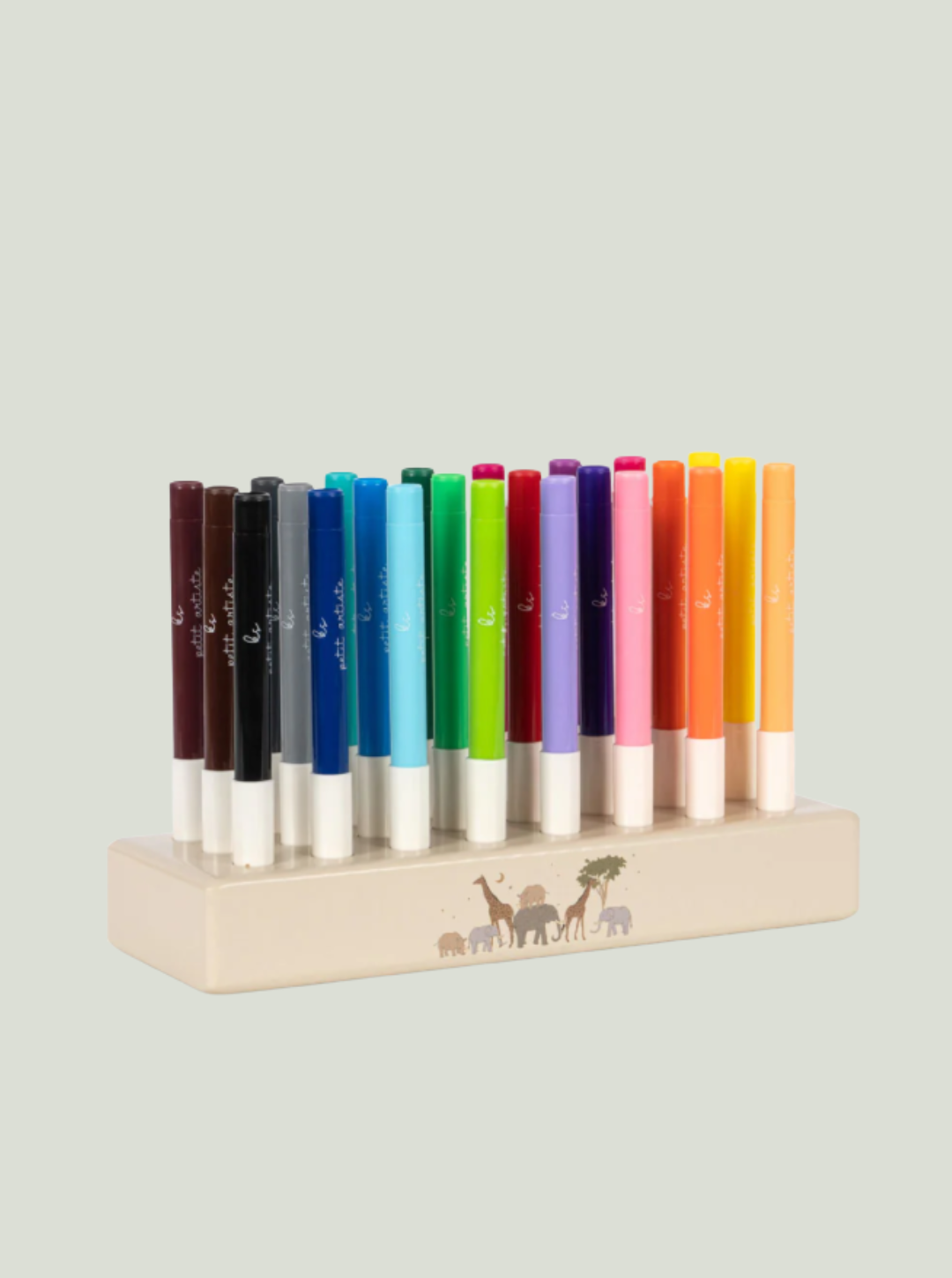 24 Markery w drewnianym opakowaniu SAFARI Konges Sløjd
