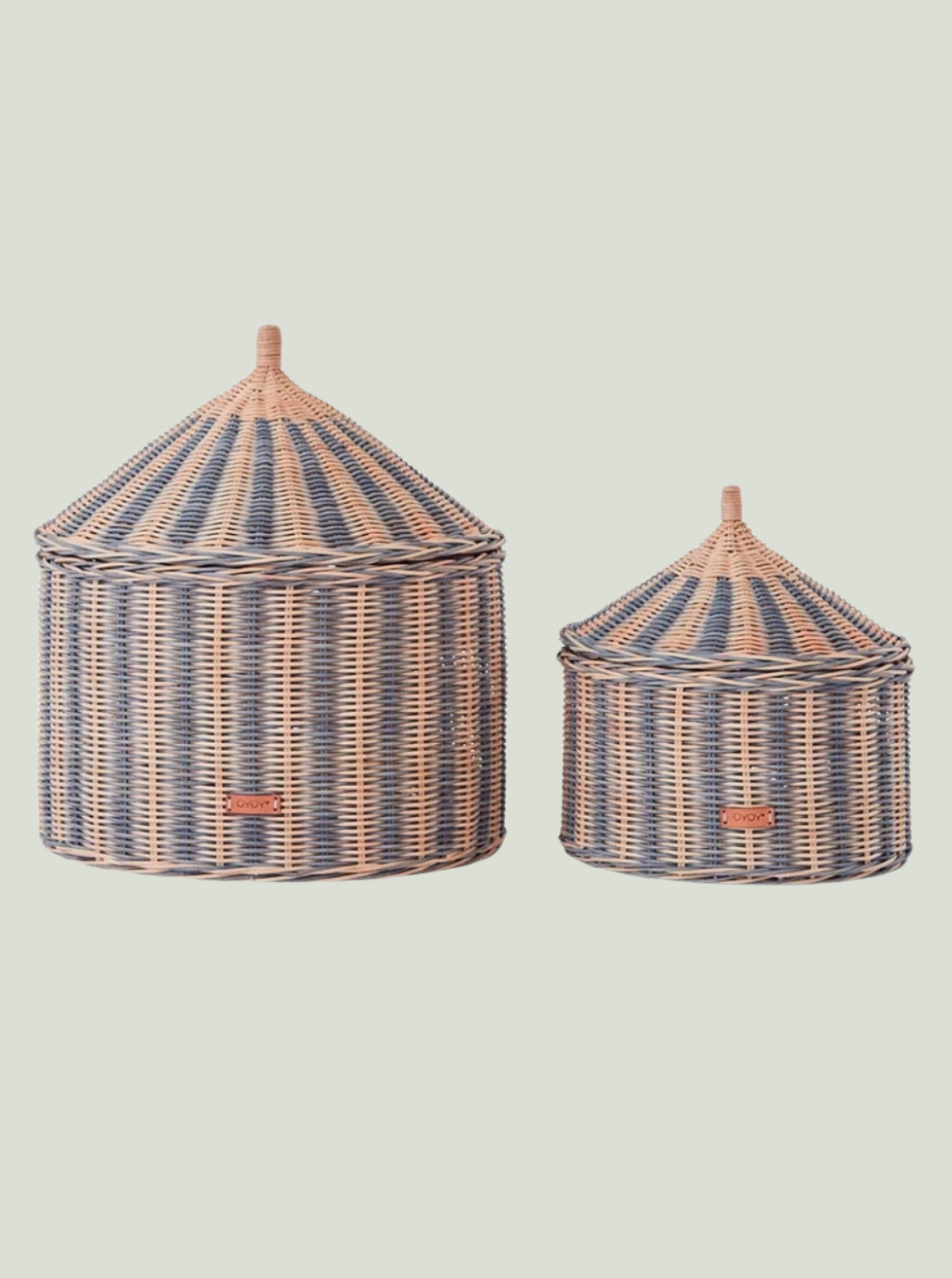 Kosz Circus Basket Blue OYOY - Zestaw 2 sztuk