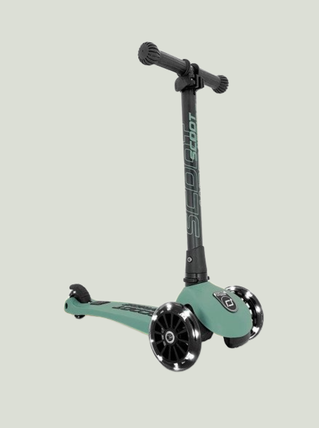 SCOOT & RIDE Highwaykick 3 LED Hulajnoga składana ze świecącymi kółkami 3+ Forest