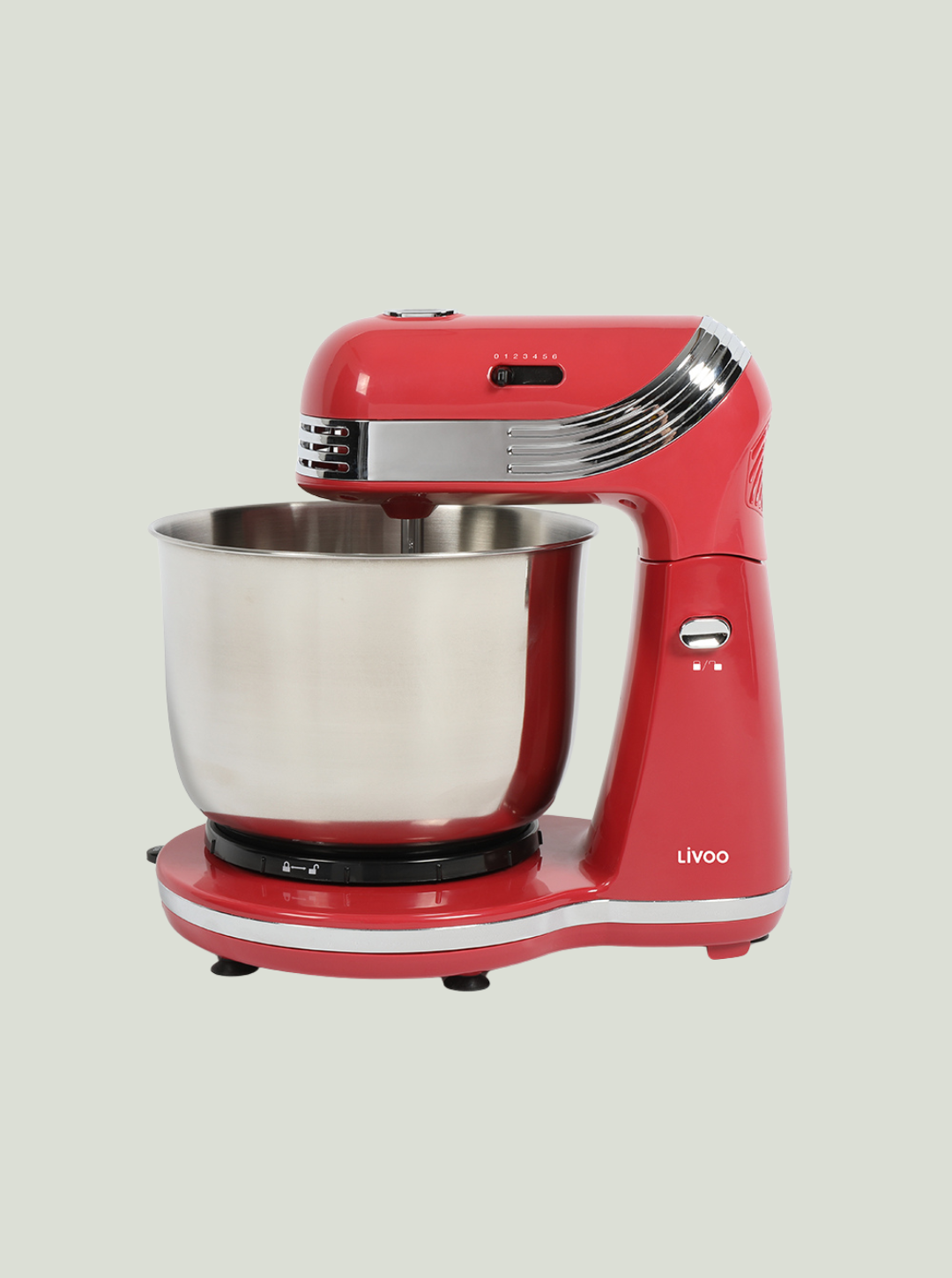 Wielofunkcyjny mikser stojący Czerwony LIVOO
