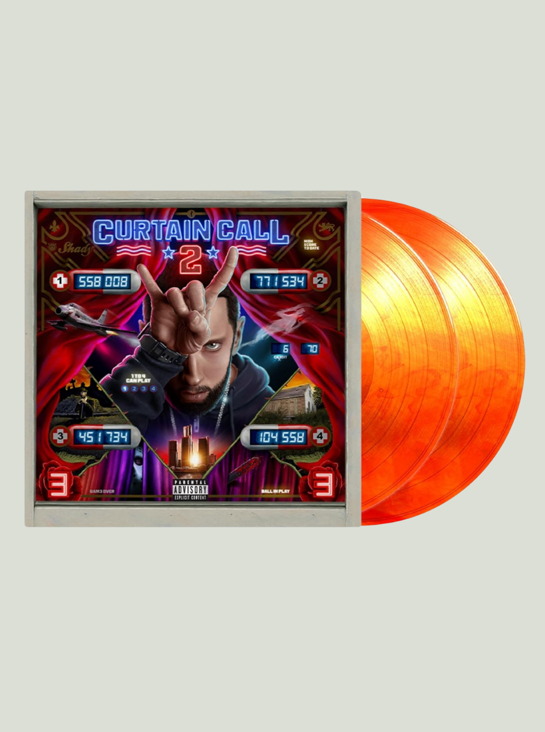 Płyta Winylowa Eminem - Curtain Call 2 Limited Edition (Flourescent Orange Vinyl) 2 płyty