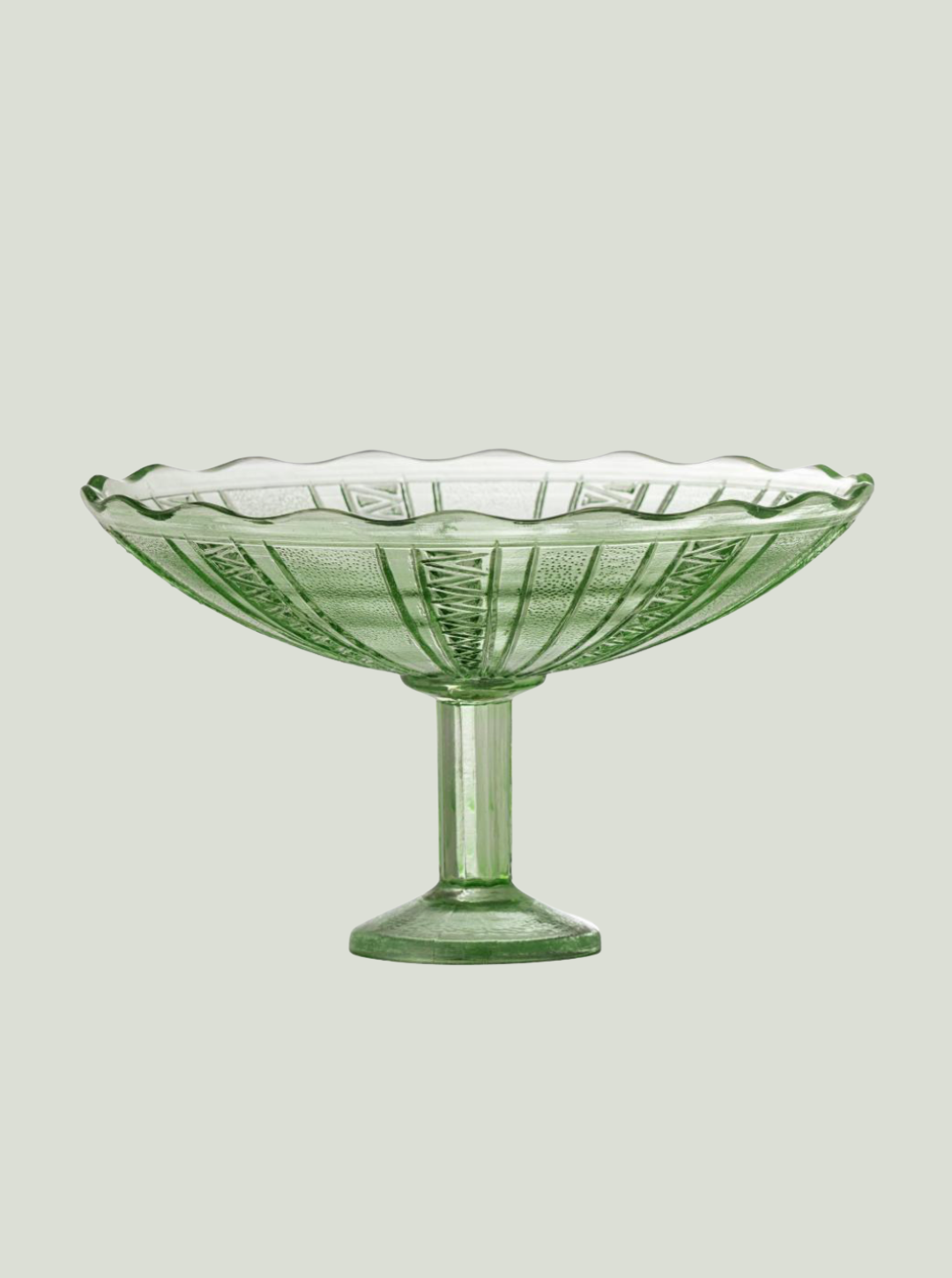 Taca na ciasto Kaddy, zielona, ​​szkła Bloomingville