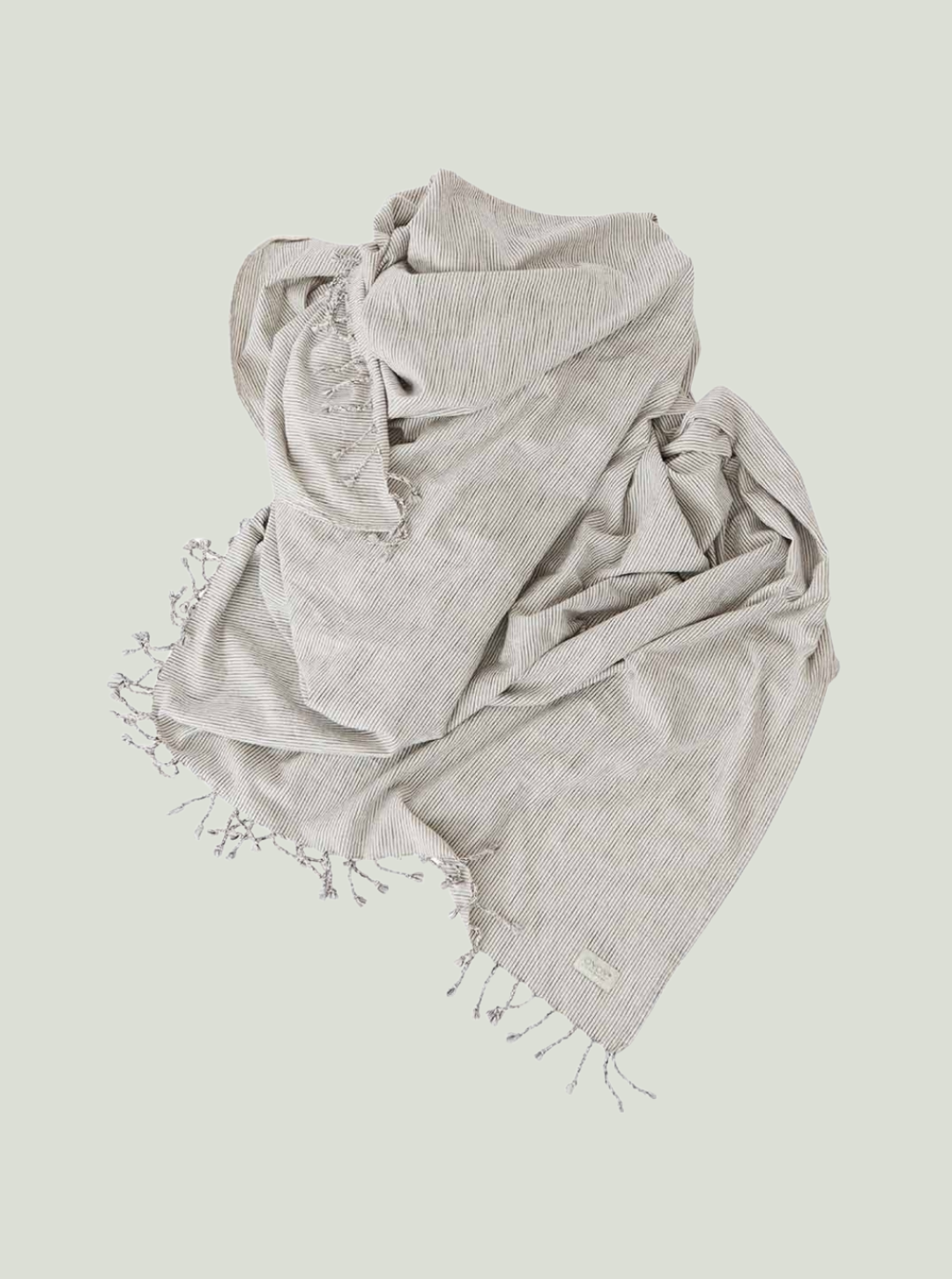 Gobi - Narzuta na łóżko w pask White / Anthracitei OYOY Living