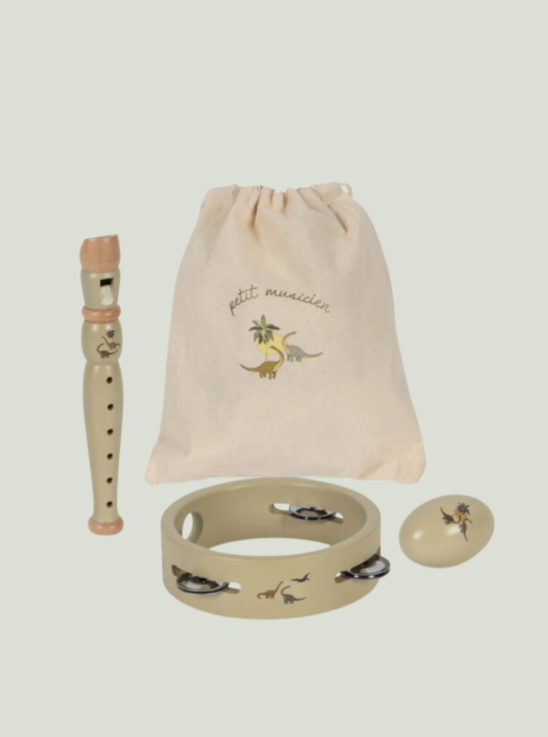 DREWNIANY ZESTAW MUZYCZNY DINO Konges Sløjd
