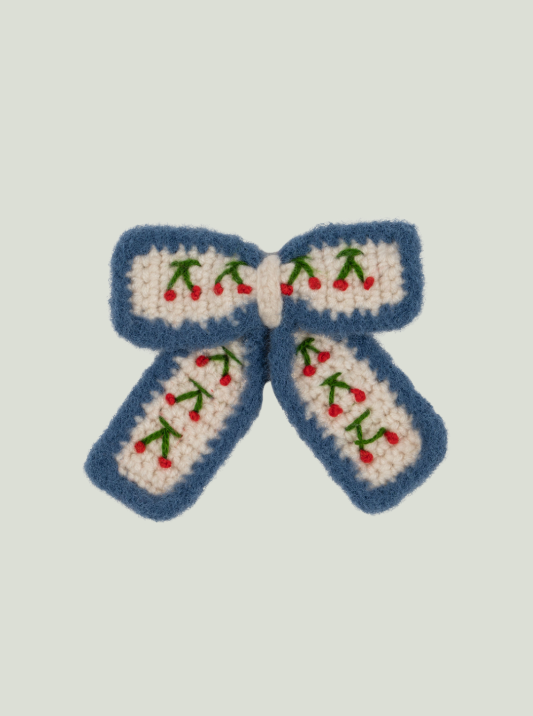 Spinka do włosów CHERRY CROCHET BOW CLIP