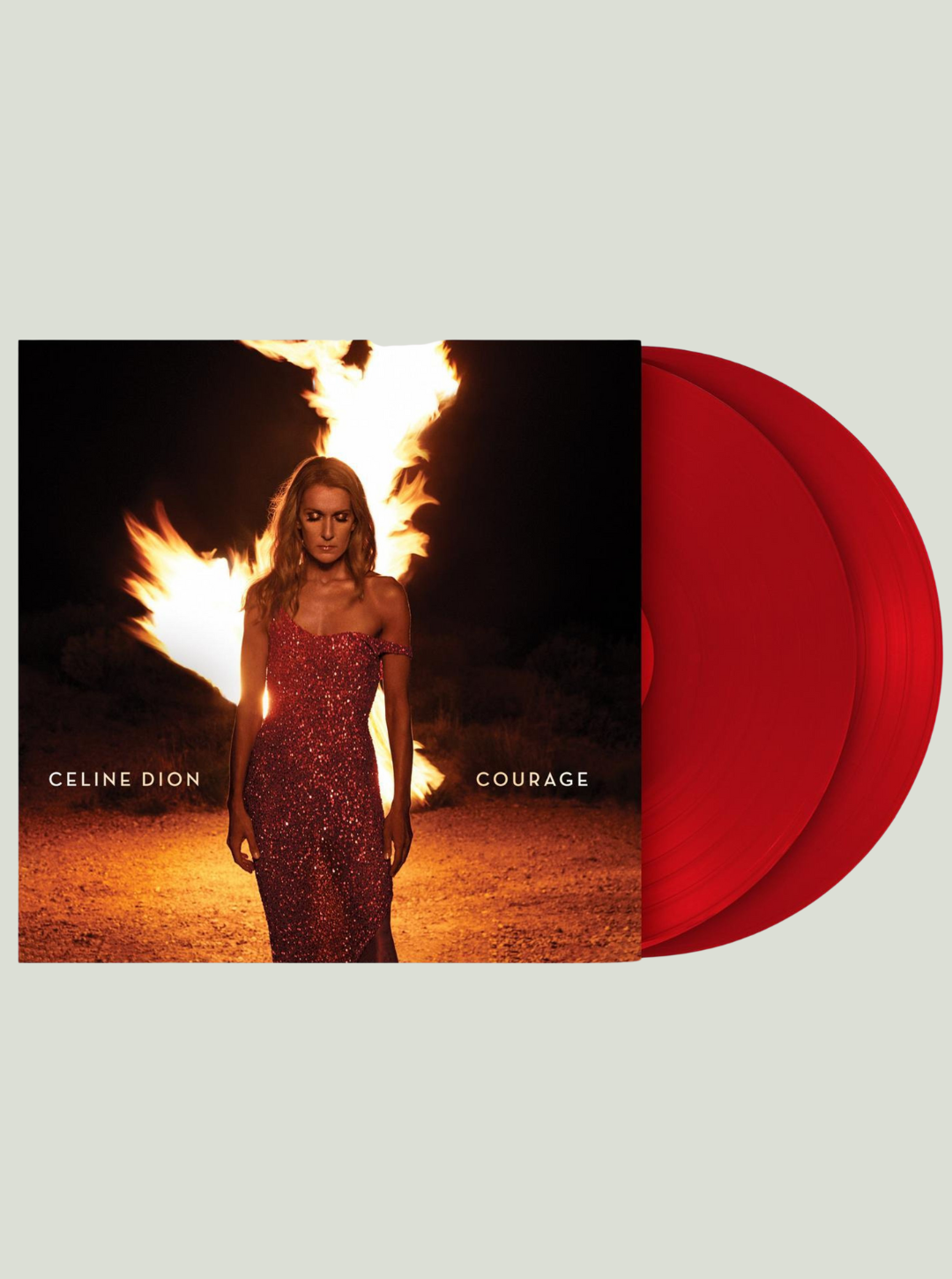Płyta winylowa Céline Dion - Courage (Translucent Red Vinyl)