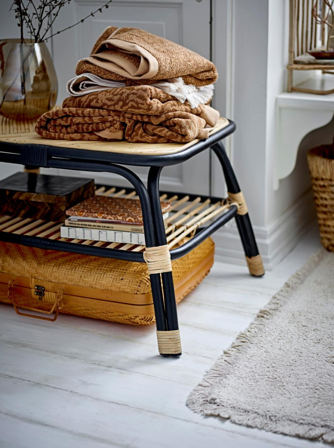 Ręcznik Kaysa, brązowy, bawełna, dł. 140 x szer. 70 cm Bloomingville