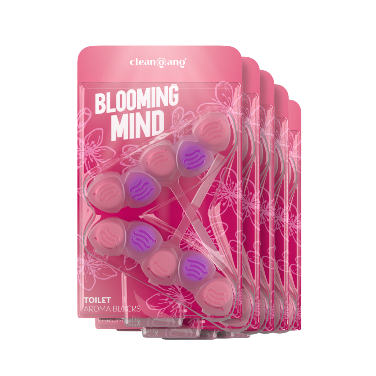 zapas kostek do WC Blooming Mind, 5 x 2 szt.
