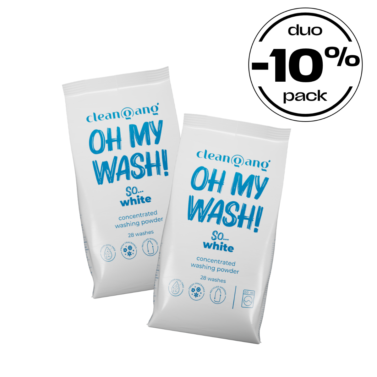 duo pack OH MY WASH! proszek do białego