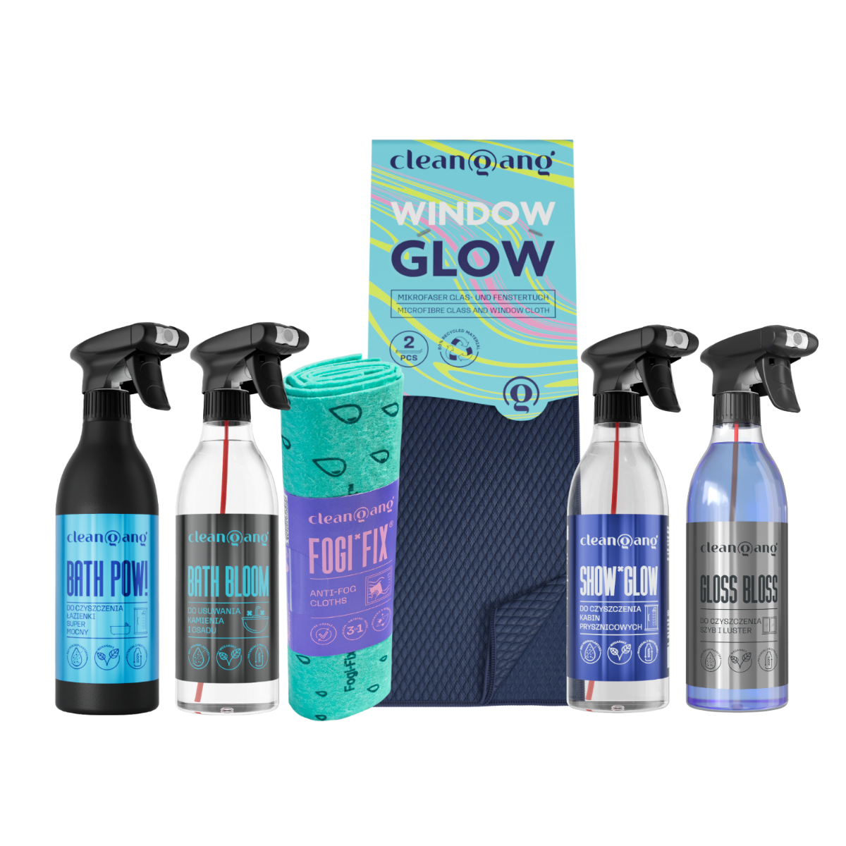 kompletny zestaw do sprzątania łazienki