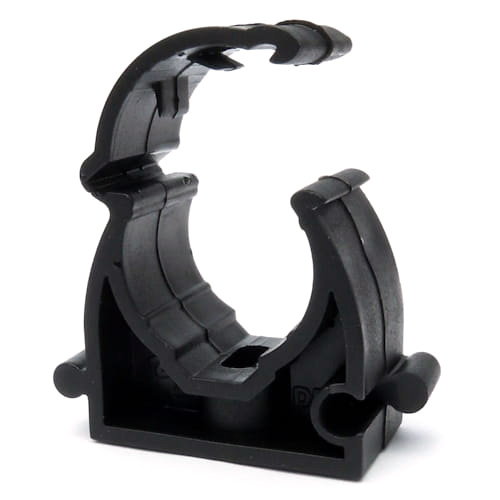 Uchwyt zamykany do rur UZU-16 mm CZARNY 5szt AKS ZIELONKA