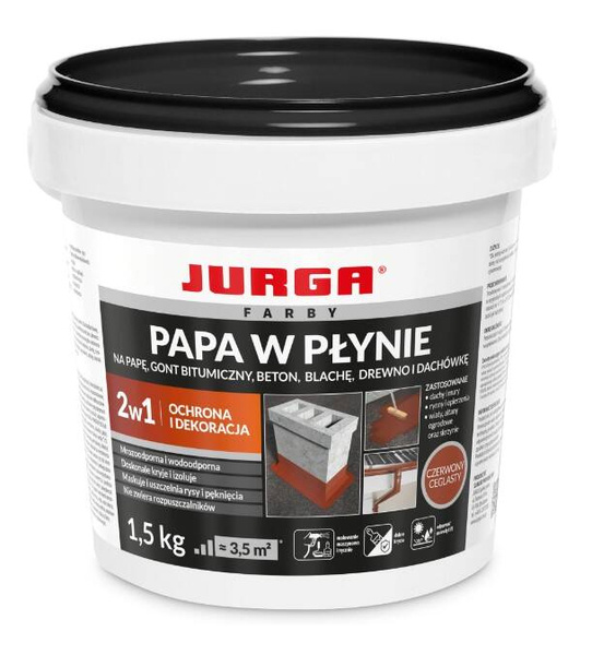 Papa w płynie Czerwona ceglasta 1,5kg Jurga