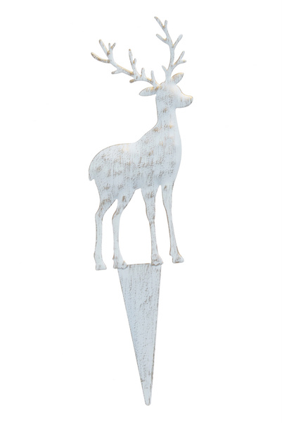 Pik Renifer metal biało-złoty mini