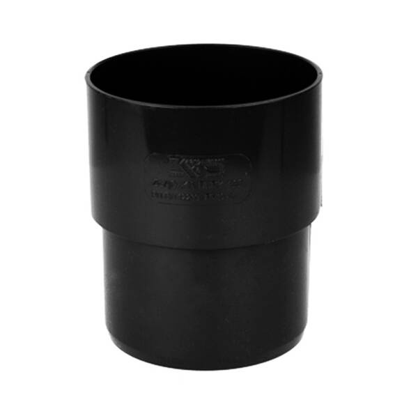 Złączka rury spustowej PVC 75 czarna Kaczmarek