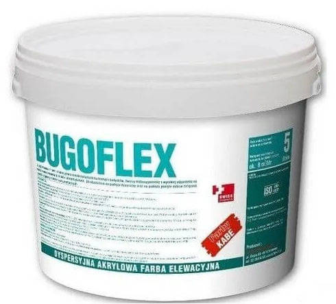 Bugoflex Farba elewacyjna akrylowa 5L Biała