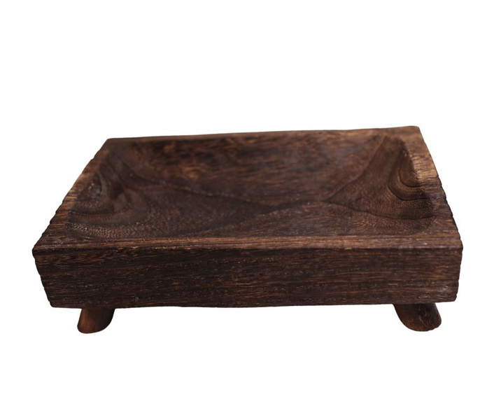 Deska brązowa wklęsła na nóżkach 29x19cm