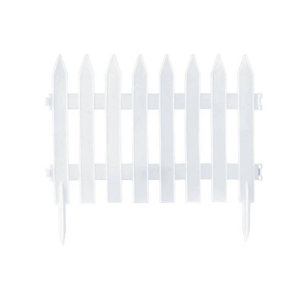 Płotek ogrodowy biały 52x360cm