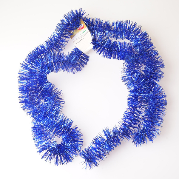 Granatowy błyszczący łańcuch choinkowy 2m