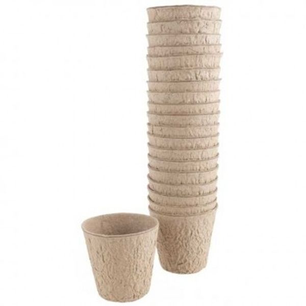 Doniczki torfowe do rozsad okrągłe Fi6cm 24 sztuki