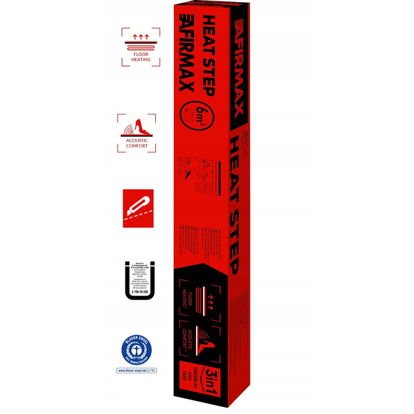 Podkład pod panele Afirmax HeatStep 2mm 6m2