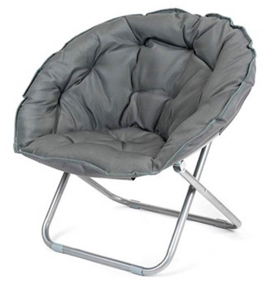Składany fotel ogrodowy Anzio 80x84cm szary