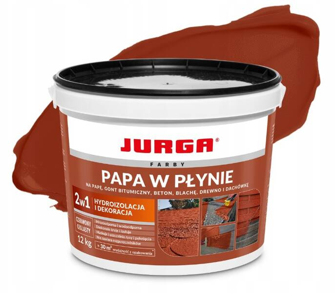 Papa w płynie Czerwony ceglasty 12kg Jurga