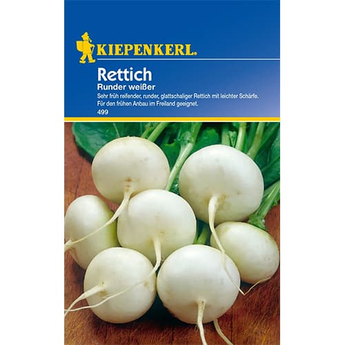 1 ob, Ředkvička bíla Runder Weisser - : Monžstvo balíkov: 1 ob