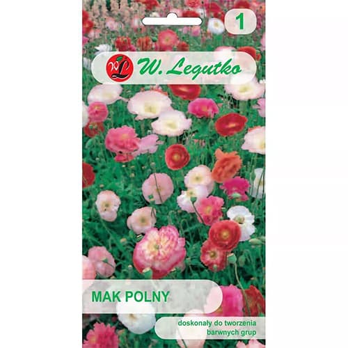 1 szt, Klatschmohn - Samen: Ilość w opakowaniu: 0.5 g