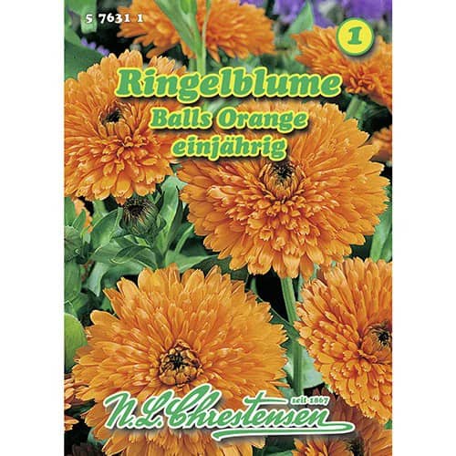 1 szt, Ringelblume Balls Orange - Samen: Ilość w opakowaniu: 1 Stück
