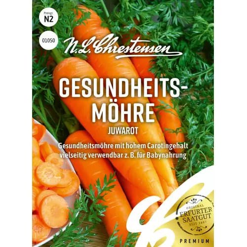 1 szt, Gesundheits - Möhren Juwarot - Samen: Ilość w opakowaniu: 1 Stück