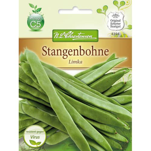 1 szt, Stangebohne Limka Chrestensen - Samen: Ilość w opakowaniu: 1 Stück