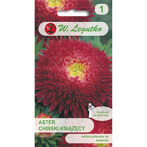 1 szt, Sommeraster Prinz rot - Samen: Ilość w opakowaniu: 0.5 g