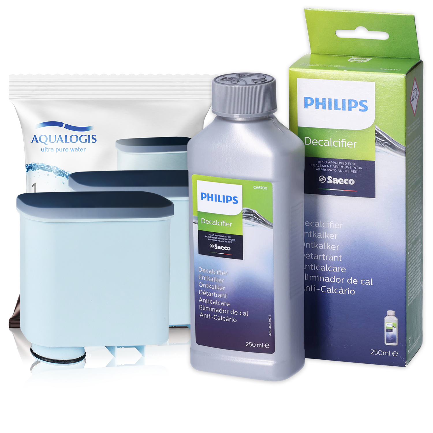 2x Filtr AL-Clean Do Ekspresu Saeco Philips LatteGo CA6903 Odkamieniacz CA6700 250ml