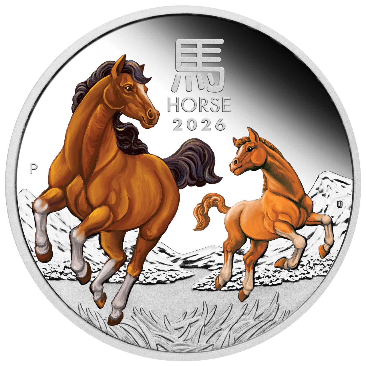 Srebrna moneta kolorowana Australijski Rok Konia 2026 1 uncja Proof - wysyłka 24 h! - Mennica Skarbowa