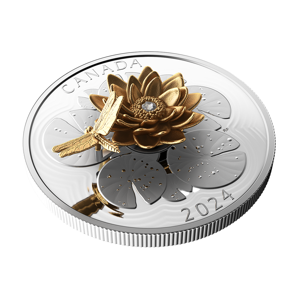 Srebrna moneta 50 CAD Ważka i Lilia 2024 - wysyłka 24 h! - Mennica Skarbowa