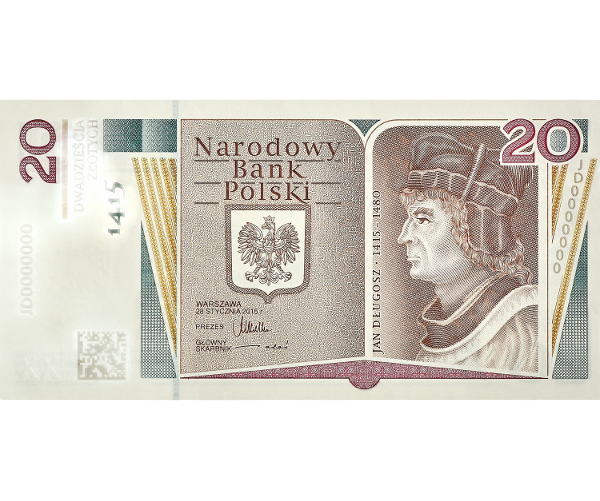 Banknot 600. rocznica urodzin Jana Długosza - wysyłka 24 h! - Mennica Skarbowa