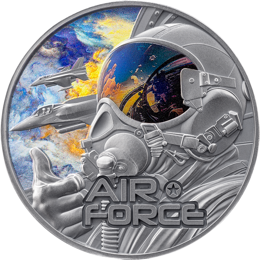 Srebrna moneta Strażnicy wolności: Siły powietrzne 2025 2 uncje - wysyłka 24 h! - Mennica Skarbowa