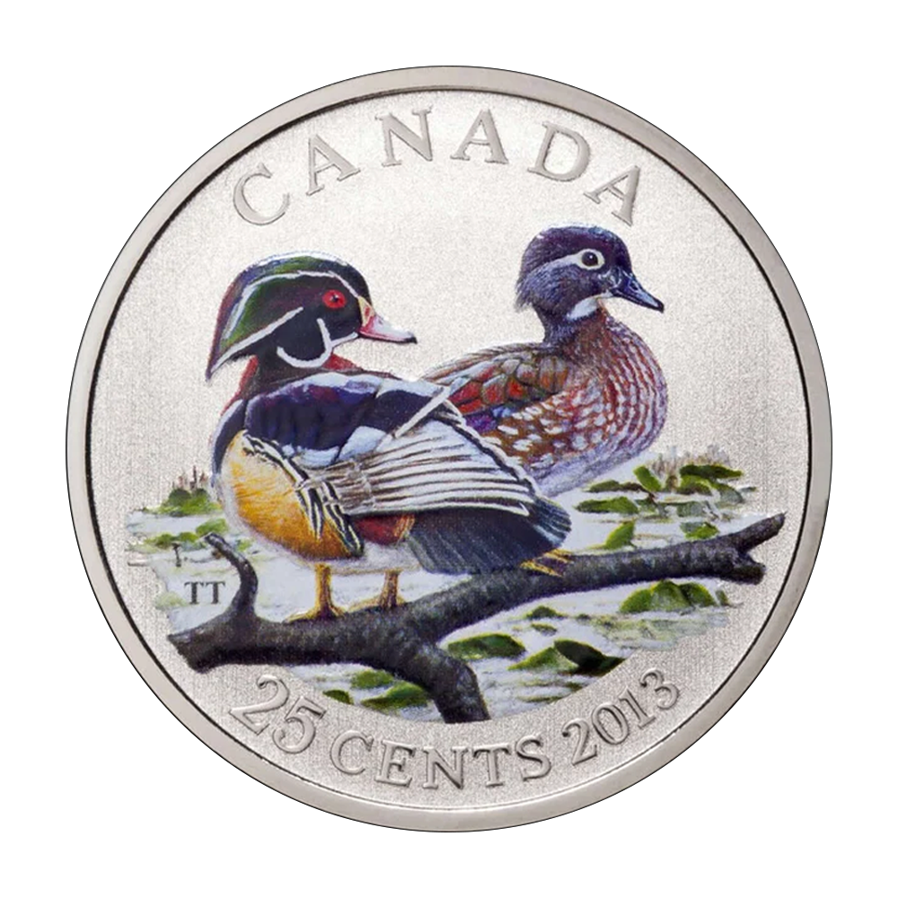 Moneta 0,25 CAD Kaczka Karolinka 2013 - wysyłka 24 h! - Mennica Skarbowa