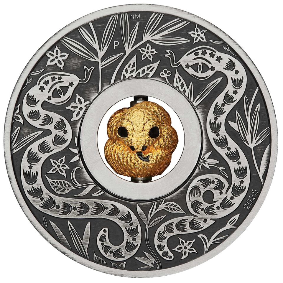 Srebrna moneta obracany środek Rok Węża 2025 - wysyłka 24 h! - Mennica Skarbowa